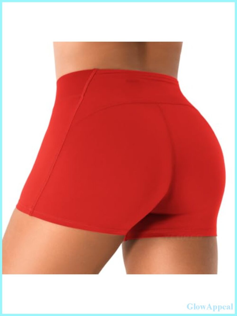 Low Rise Biker Shorts with Back Pocket High Stretch Nylon Spandex